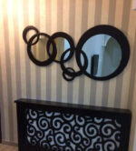 wood frame mirror