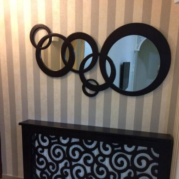 wood frame mirror