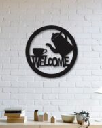 Welcome wall art designs Store interior design