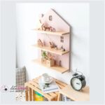 Cute Wooden Wall Shelf For Children's Bedroom