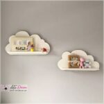 Happy Wooden cloud wall Shelves Decoration